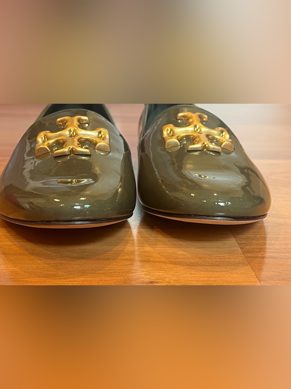 Tory Burch Eleonor Moss Spongy Patent Leather Loafer - size 8M - NWOB - Picture 5 of 12